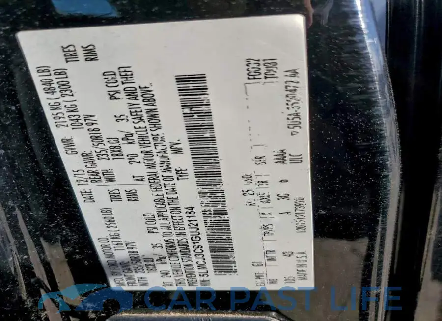5LMCJ3C91GUJ21184# 14