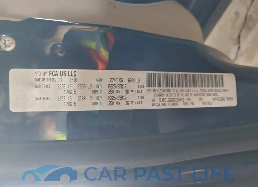 2C4RC1BG8GR294472# 13