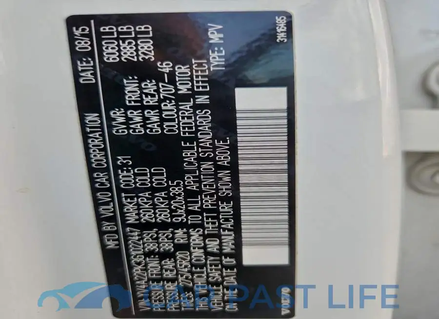YV4A22PK3G1022447# 12