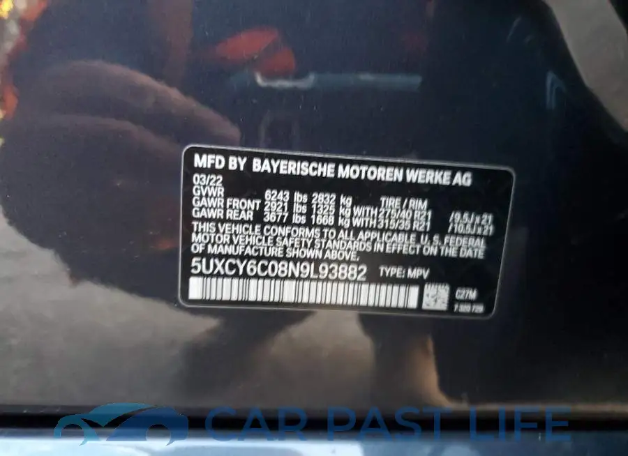 5UXCY6C08N9L93882# 13