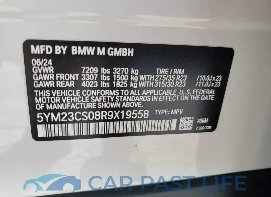 5YM23CS08R9X19558# 13