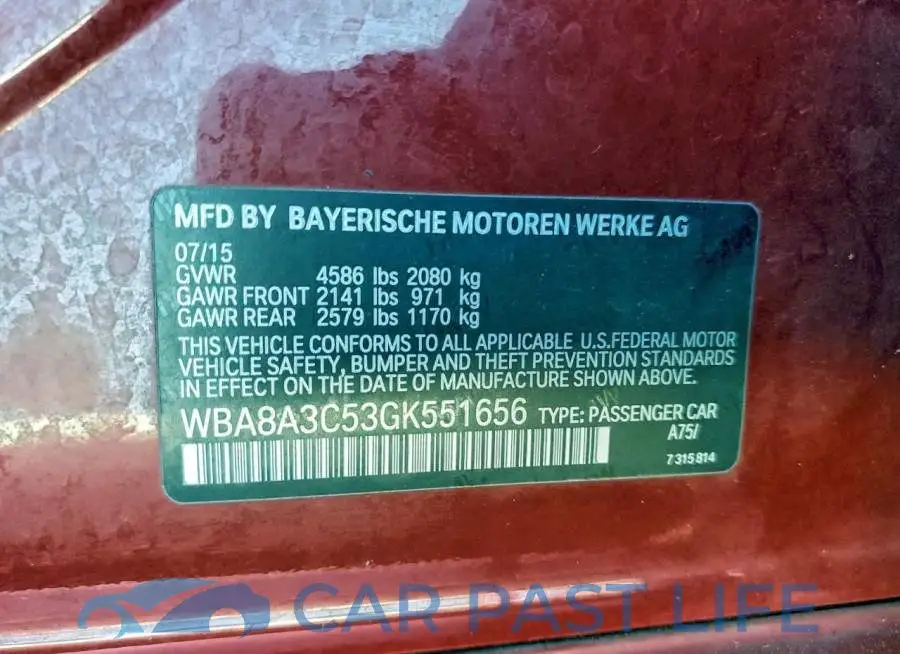 WBA8A3C53GK551656# 12