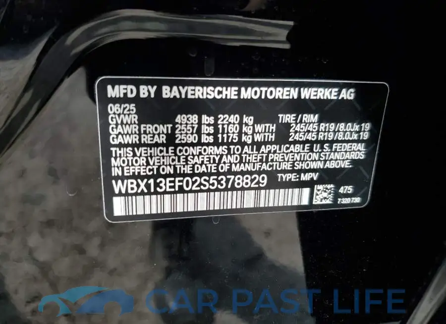 WBX13EF02S5378829# 14
