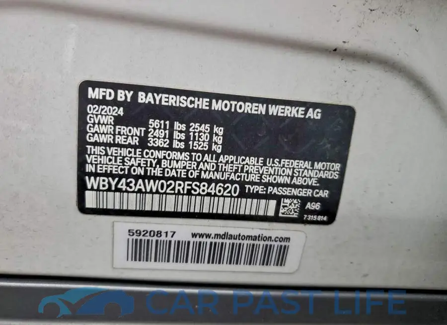 WBY43AW02RFS84620# 12