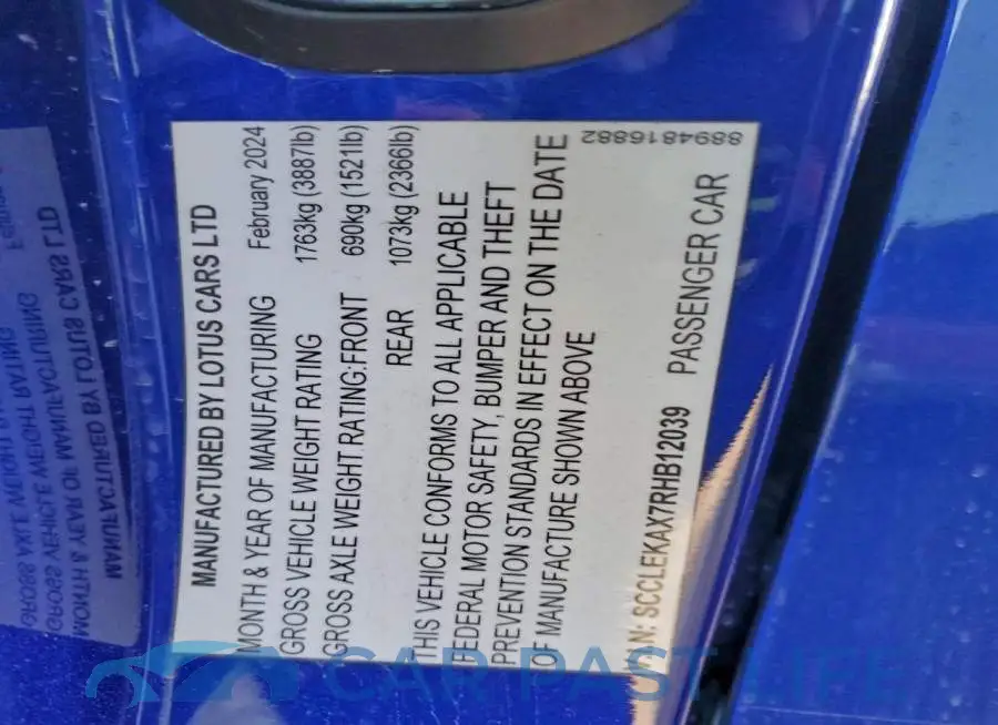 SCCLEKAX7RHB12039# 13