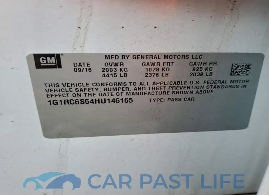 1G1RC6S54HU146165# 12