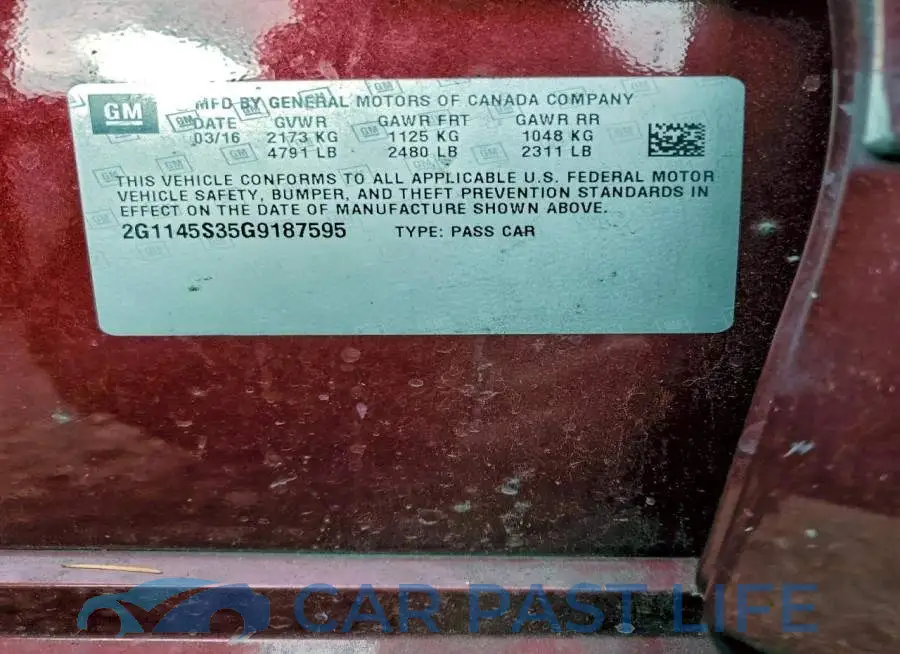 2G1145S35G9187595# 13