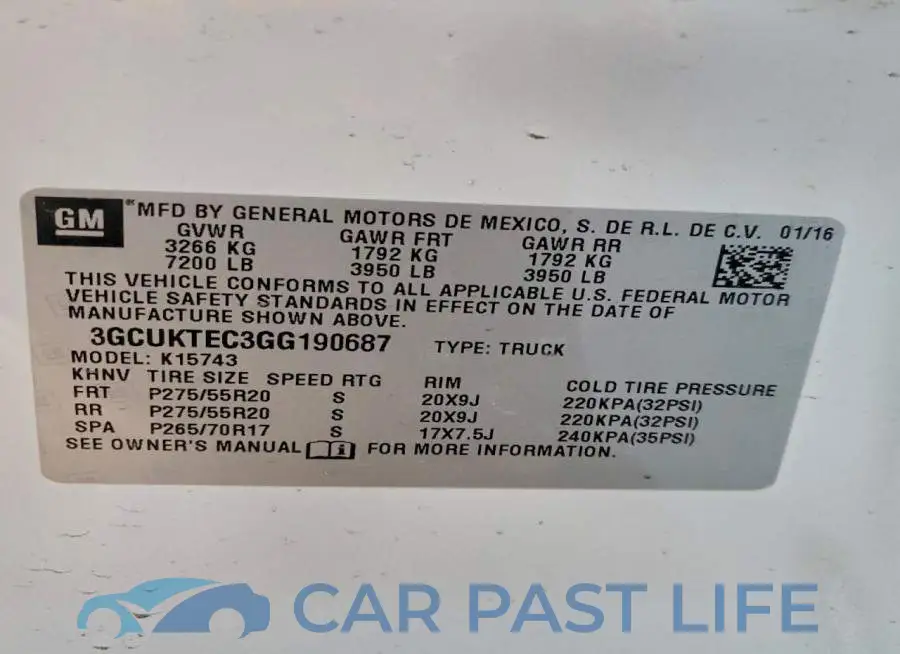 3GCUKTEC3GG190687# 12