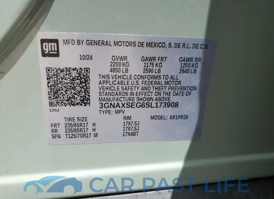 3GNAXSEG6SL173908# 13