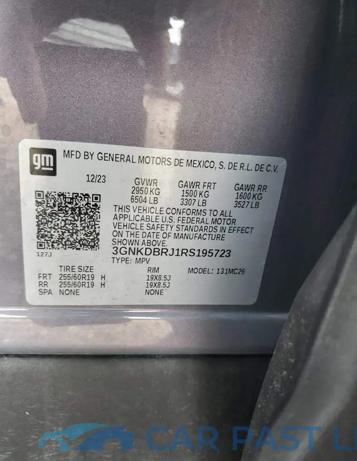 3GNKDBRJ1RS195723# 13
