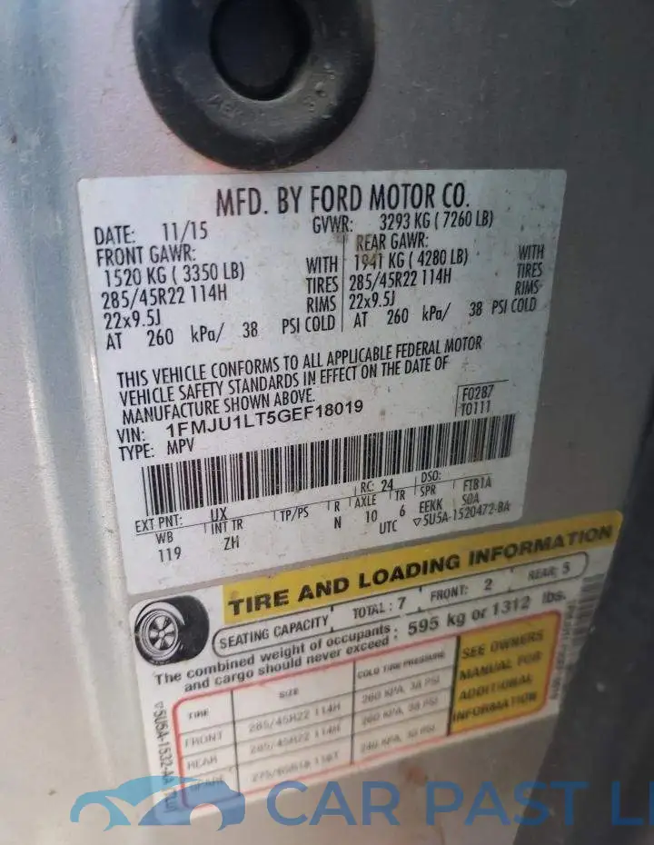 1FMJU1LT5GEF18019# 13