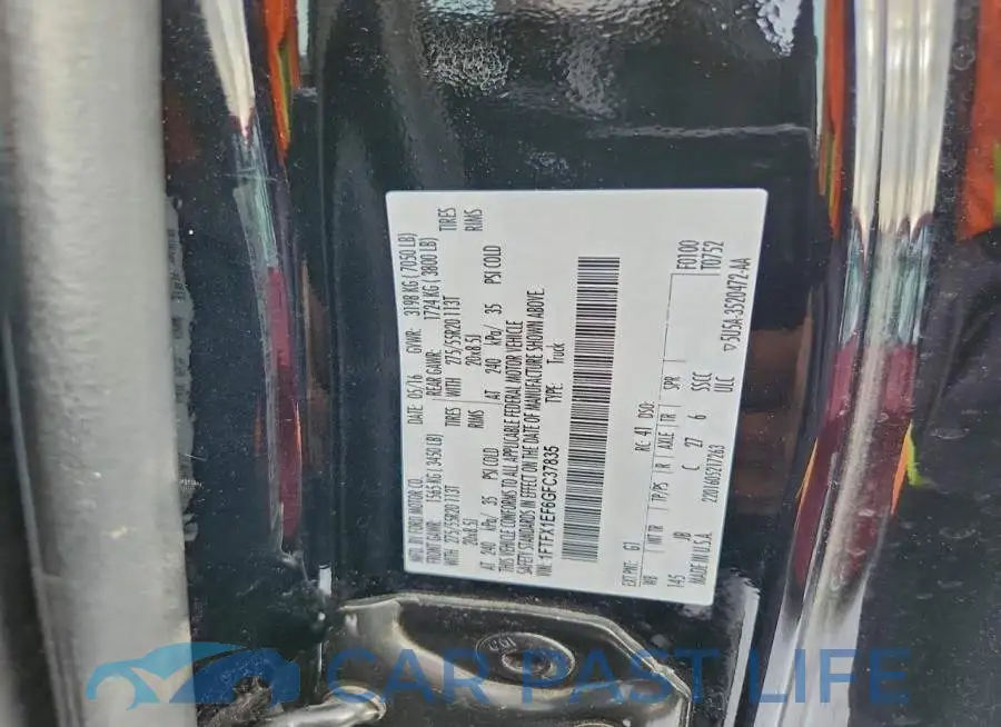 1FTFX1EF6GFC37835# 12
