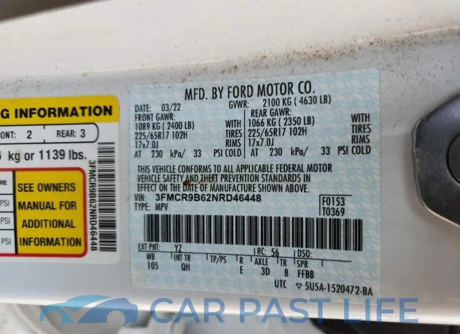 3FMCR9B62NRD46448# 14