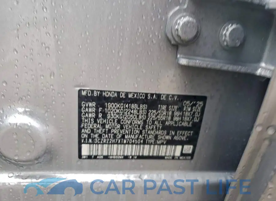 3CZRZ2H7XTM704504# 13