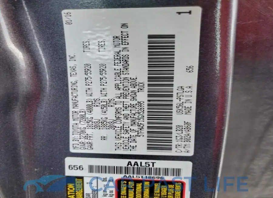 5TFHW5F15GX526995# 12