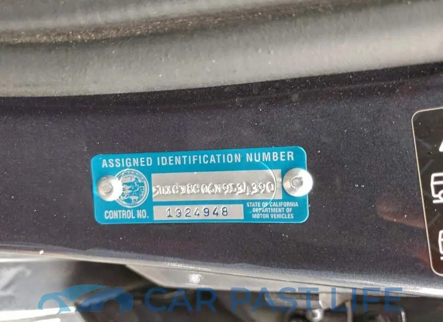 5UXCY8C06N9L34390# 12