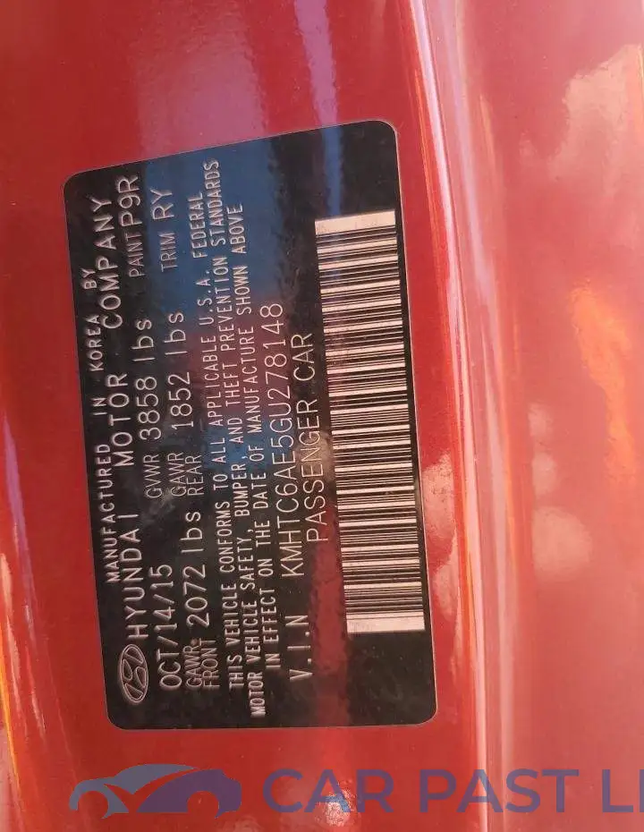 KMHTC6AE5GU278148# 12