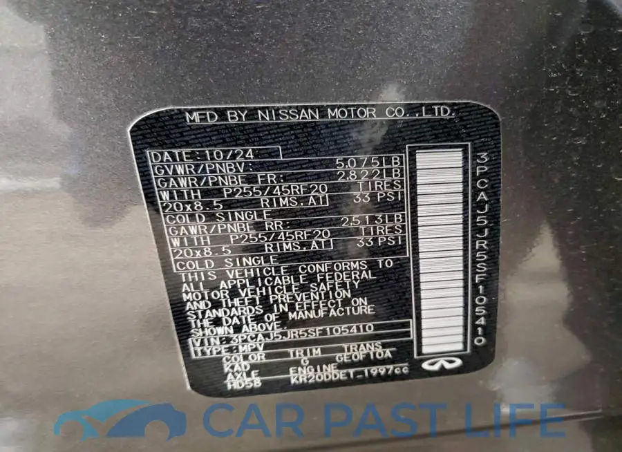 3PCAJ5JR5SF105410# 13