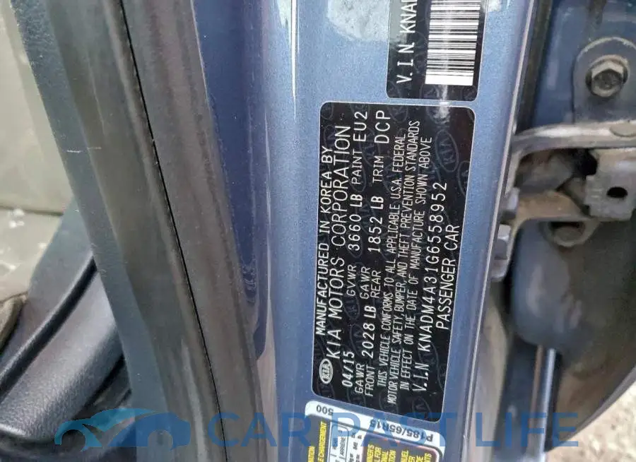 KNADM4A31G6558952# 12