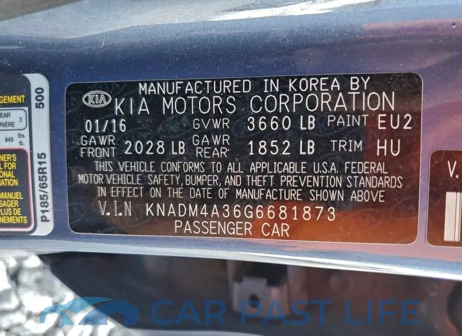 KNADM4A36G6681873# 12