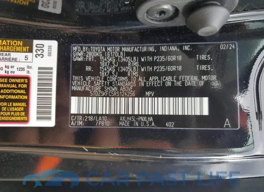 5TDZSKFC5RS124256# 13