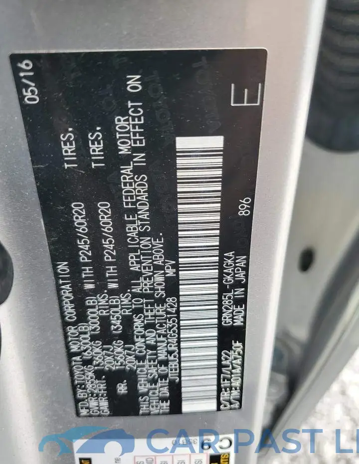 JTEBU5JR4G5351428# 13