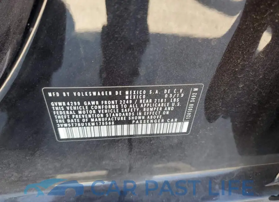3VW5T7BU1KM175568# 12
