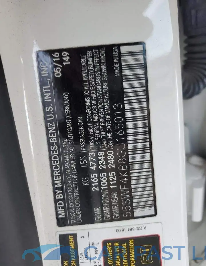 55SWF4KB8GU165013# 12