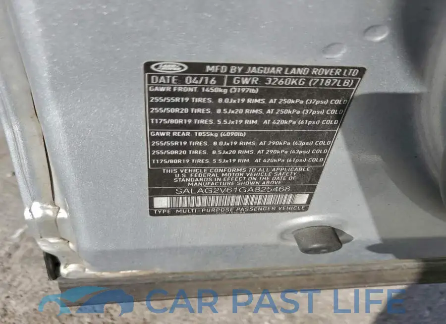SALAG2V61GA825468# 13