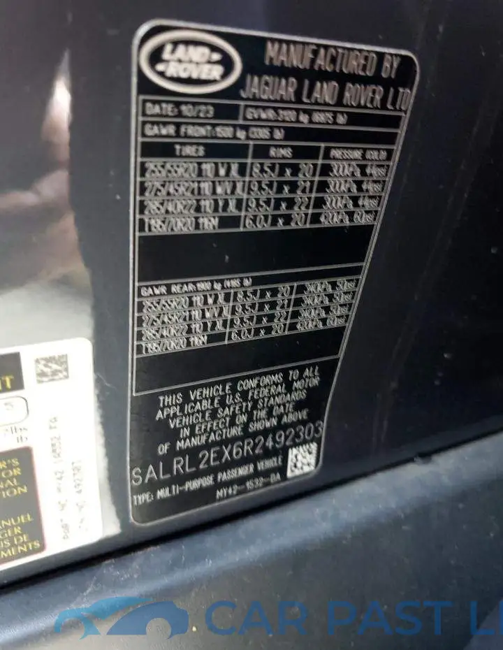 SALRL2EX6R2492303# 13