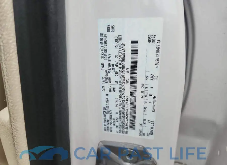 5LMCJ2C99GUJ21363# 13