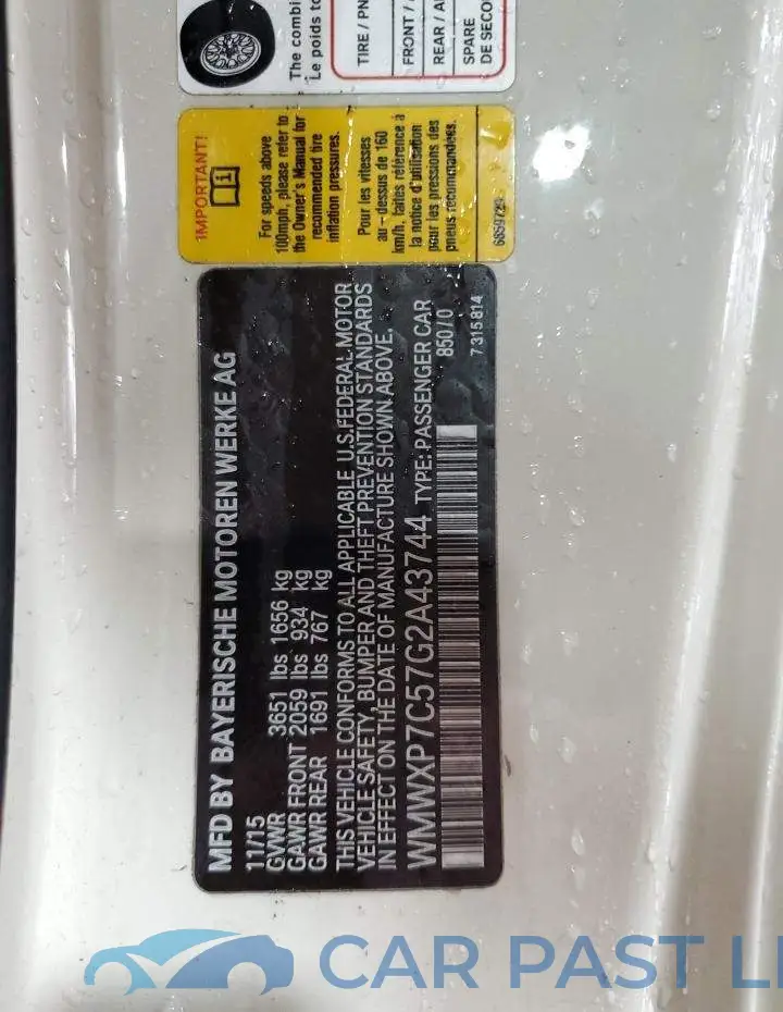 WMWXP7C57G2A43744# 13