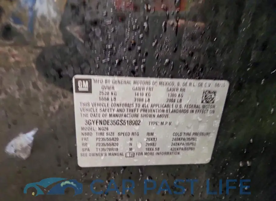 3GYFNDE35GS518902# 13
