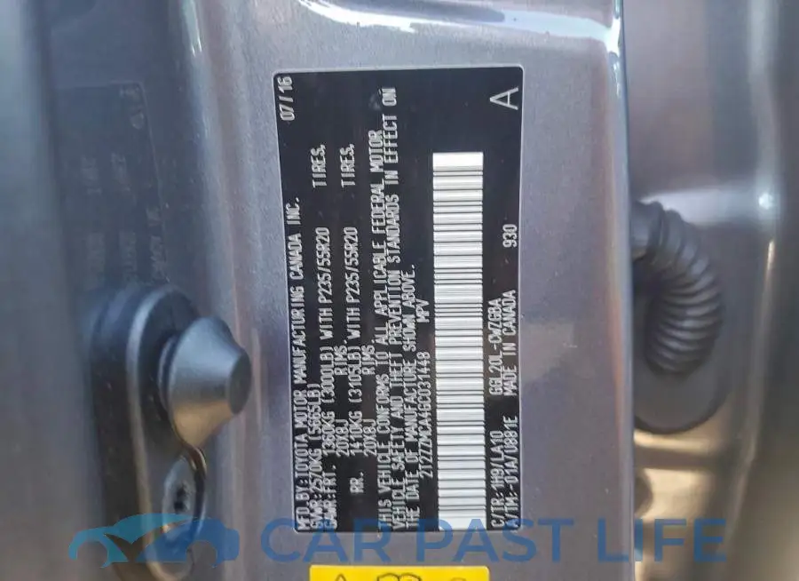 2T2ZZMCA4GC031448# 13