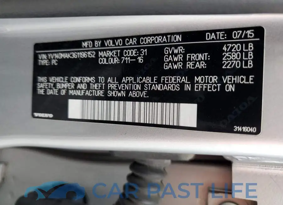 YV140MAK3G1196152# 12