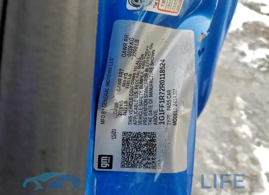 1G1FF1R72R0118524# 12