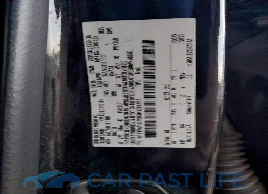 1FTEW1CP2GKE38861# 12