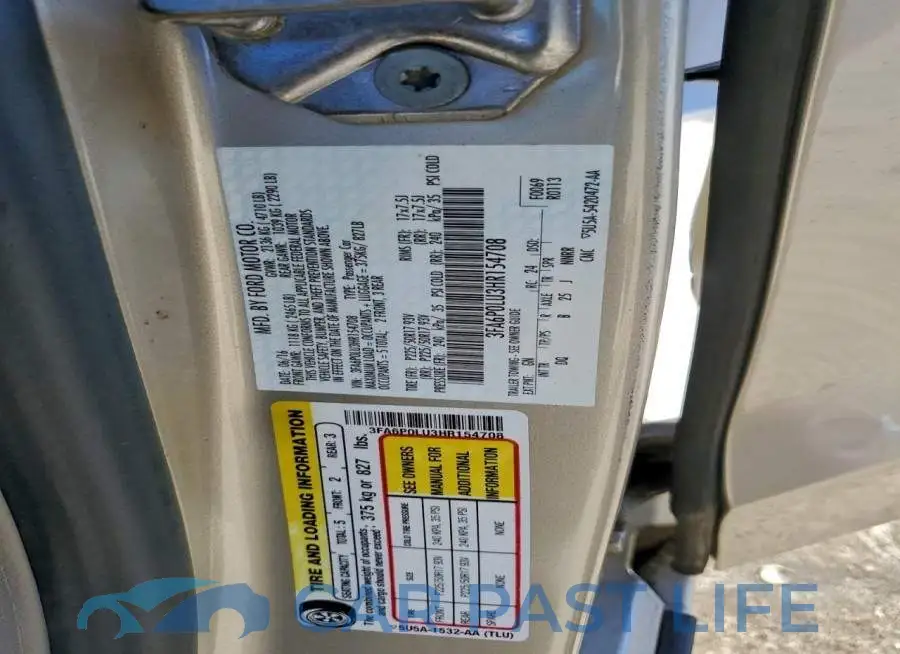 3FA6P0LU3HR154708# 12