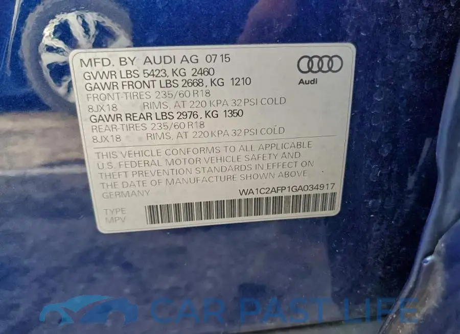 WA1C2AFP1GA034917# 13