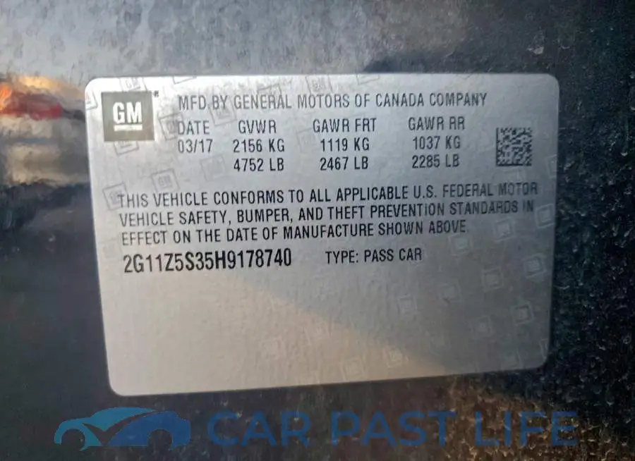 2G11Z5S35H9178740# 12