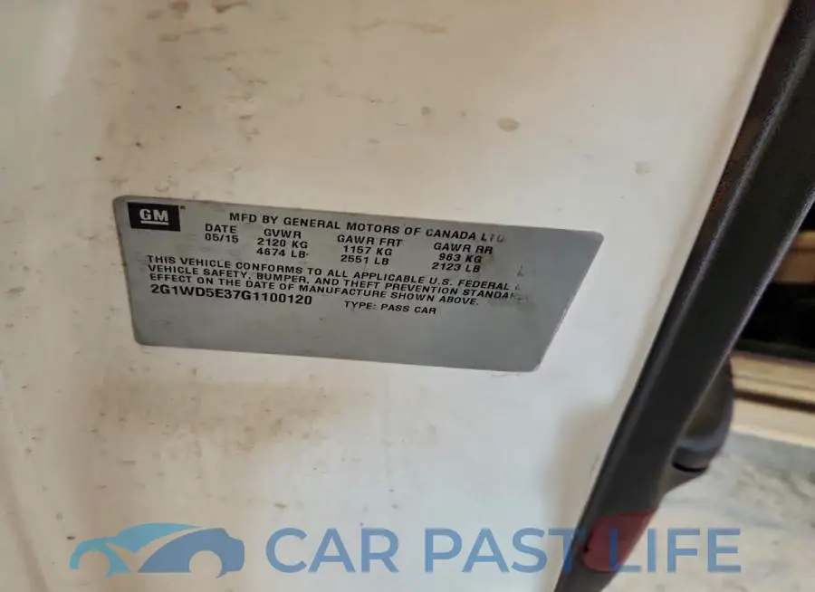 2G1WD5E37G1100120# 12