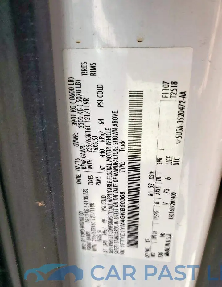 1FTYE1YM4GKB50368# 14