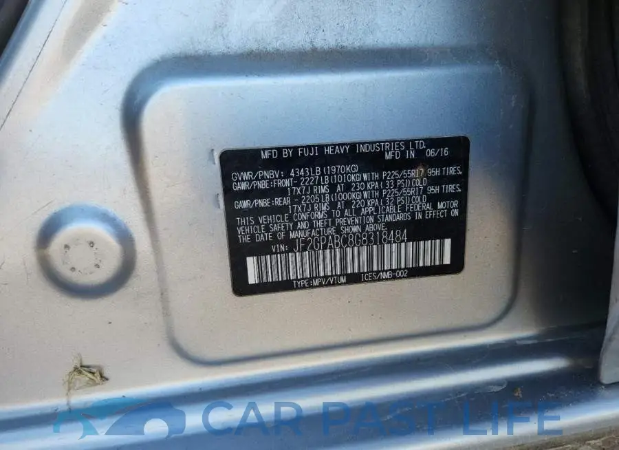 JF2GPABC8G8318484# 13