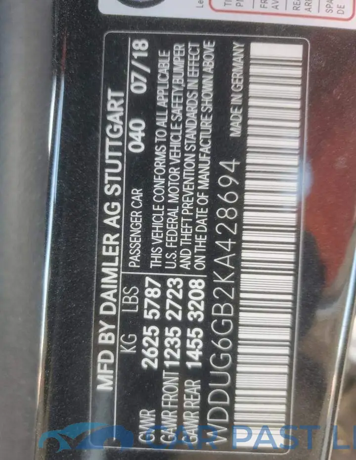 WDDUG6GB2KA428694# 12