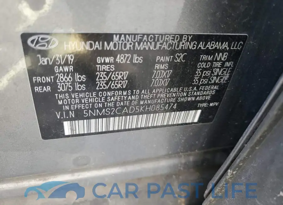 5NMS2CAD5KH085474# 14