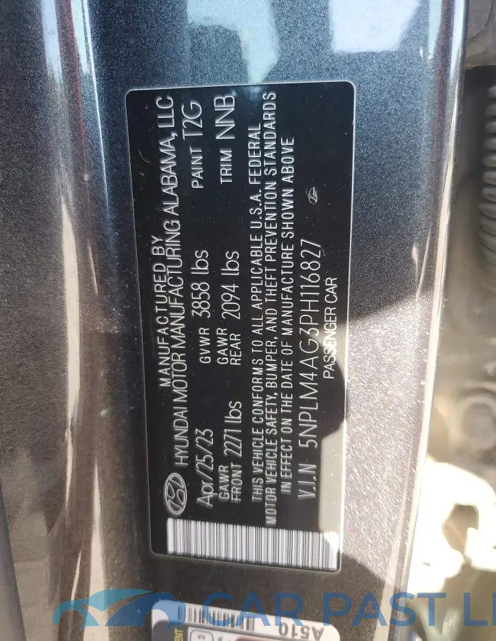 5NPLM4AG3PH116827# 12