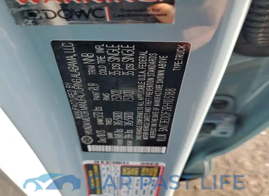 5NTJEDDF2RH103188# 12