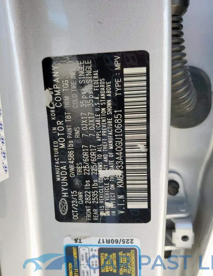 KM8J33A40GU106851# 13