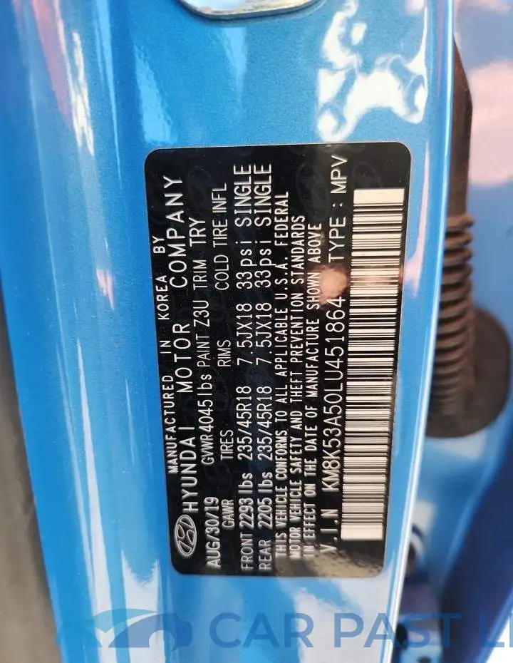 KM8K53A50LU451864# 12