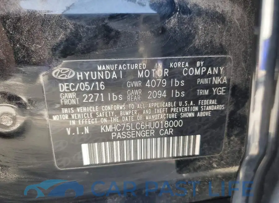 KMHC75LC6HU018000# 12